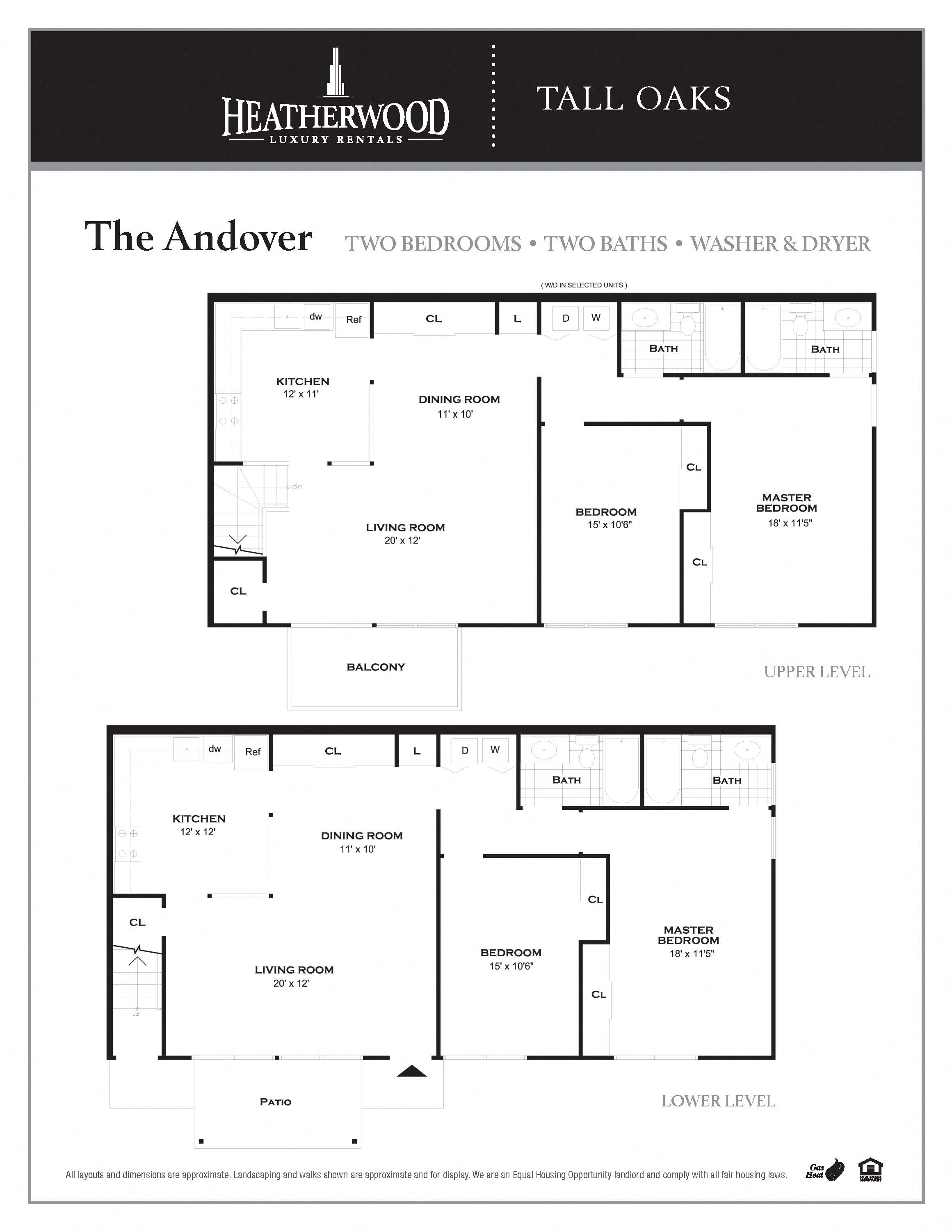 2 Bedroom Andover Upgrade